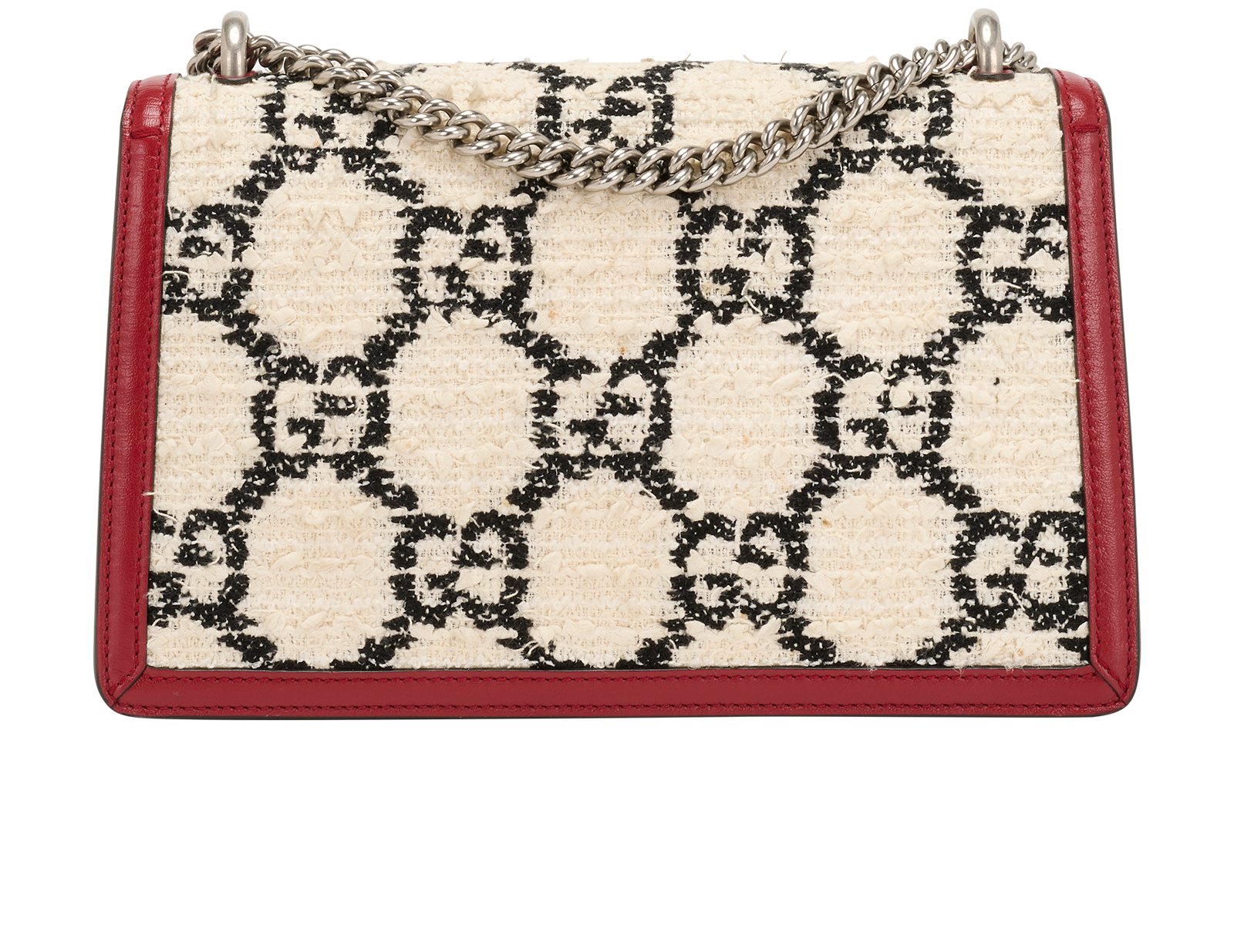 Medium Dionysus Tweet, &pound;950, Handbags, Red/White, Leather, Back view